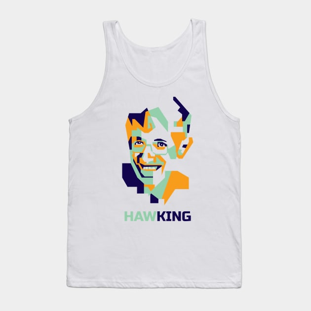 Hawking in WPAP Popart Tank Top by smd90